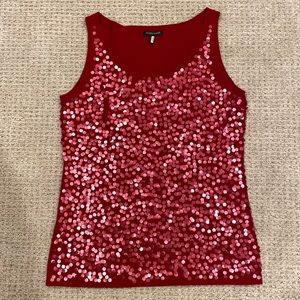 Eileen Fisher perfect sleeveless sequined top.